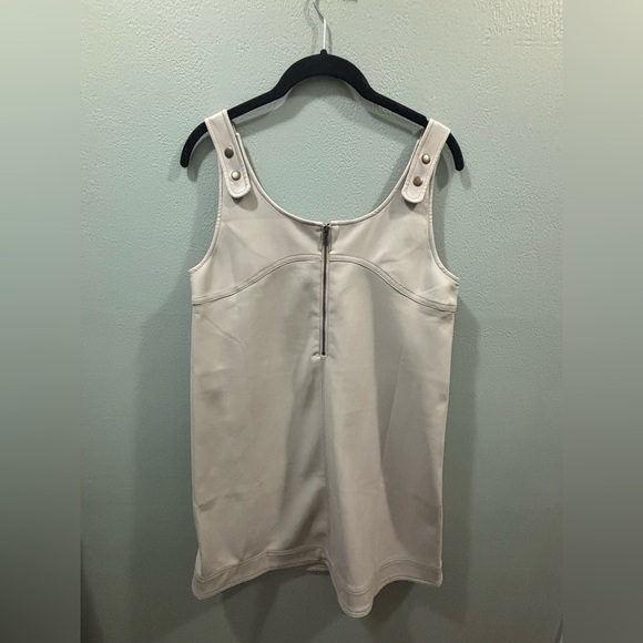 Pilcro by Anthropologie Shift Faux Leather Mini Dress NWT SZ 4 - Picture 5 of 11